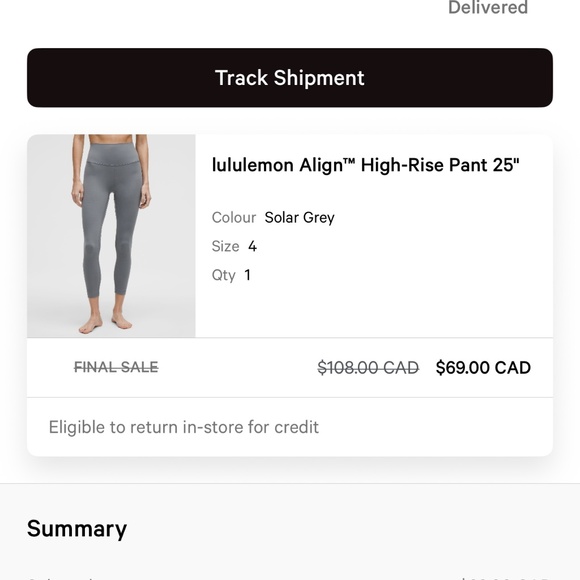 Lululemon Align High Rise Pant 25” - Picture 1 of 1